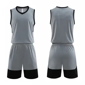 Удобная и дышащая баскетбольная форма новейшего дизайна без рукавов/мужская баскетбольная форма по лучшей цене