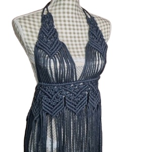 Acrame-albornoz con flecos, oho - Product Image 1