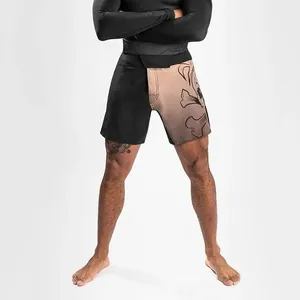 Vente en gros OEM Design Hommes MMA Unisexe Vêtements d'arts martiaux Short de boxe extensible uni Vêtements de sport Shorts de sport Vêtements pour hommes MMA - Product Image 2