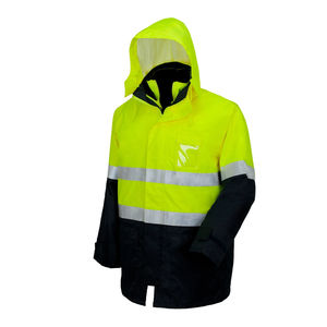 Blouson aviateur en polaire haute visibilité Oxford classe 3 pour hommes, manteaux de construction routière, vêtements de sécurité imperméables - Product Image 1