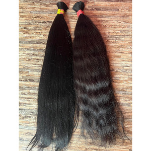 100% cabello virgen brasileño templo indio virgen Remy Cabello 100% extensión de cabello humano sin procesar - Product Image 2