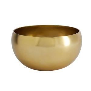 Cuenco para servir de boda con diseño martillado de alta calidad, utensilios de cocina reutilizables con acabado dorado, cuenco multifuncional de acero/Metal para tienda - Product Image 5