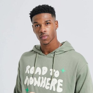 OEM de peso pesado de los hombres impresos pulóver francés Terry sudaderas con capucha pulóver logotipo personalizado Puff impresión sudaderas con capucha 100% algodón - Product Image 3
