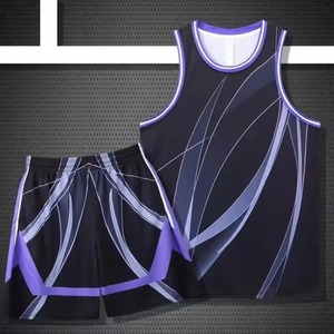 Maillots de basket-ball OEM conçus sur mesure pour hommes ensemble d'uniformes avec impression par sublimation vêtements de basket-ball de couleur personnalisée - Product Image 5
