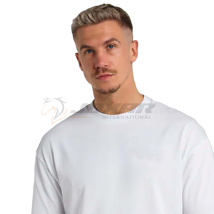 T-shirt de haute qualité pour hommes ras du cou conception vêtements de base idéal pour le travail de superposition lieux décontractés voyage maison se prélasser à vendre - Product Image 1