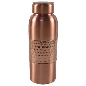 Botella de agua de metal de cobre de estilo deportivo Premium con diseño impreso para almacenamiento de bebidas de oficina de gimnasio en casa - Product Image 2