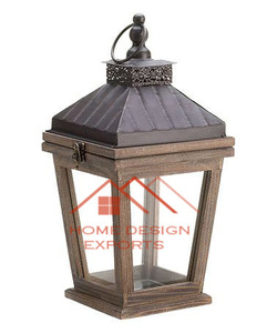 Portavelas de madera Acacia Linternas colgantes Fabricante Linterna de madera de alta calidad para Navidad y decoración del hogar - Product Image 4