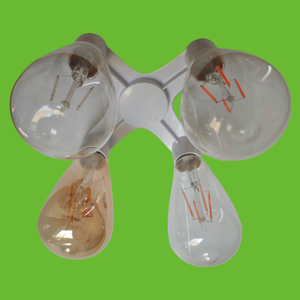 Stock local, Portalámparas de techo de cuatro cabezas, Portalámparas colgante de cuatro cabezas - Product Image 3