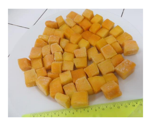 Vietnam Supplier's High Quality IQF Organic Frozen Mango Chunks Sweet Whole Cube Pattern Bulk Packaging - Product Image 1