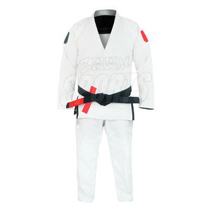 Costumes de Jiu Jitsu de couleur vierge unie pour hommes solides avec logo personnalisé costumes de Jiu Jitsu - Product Image 1