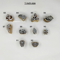 Blocs en bois faits à la main pour l'impression, l'artisanat au henné, le tamponnage sur papier, blocs d'impression en bois sculpté, tampons textiles en bois, mini-blocs d'impression