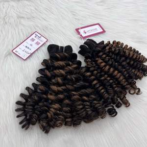 Precio de Fábrica Extensiones de Cabello Virgen Vietnamita Remy de Lujo de 24 Pulgadas, Liso, Doble Trama, Color Balayage, Tejido a Máquina de Alta Calidad - Product Image 1
