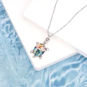 Kalung Anime Gaya Laut Liontin Kura-kura Multi Warna Kalung Cat untuk Hadiah Perhiasan Tropis Hawaii - Product Image 2