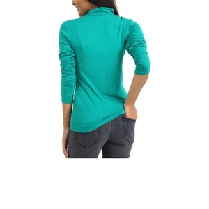 Prix de gros Pull en tricot d'hiver T-shirt Femme Manches longues Col rond Imprimé Logo personnalisé Hauts BD - Product Image 3