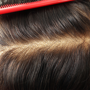 Prótesis Capilar Indetectable de Encaje Francés Completo para Hombres, Aspecto Realista, Base Invisible, <span class=keywords><strong>Cabello</strong></span> Remy Indio, Sistema Capilar para Hombres - Product Image 3