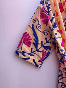 Venta caliente Vintage Beach Wear Dress Suzani Chaqueta acolchada de algodón bordado con cintura natural Estilo casual ecológico - Product Image 3