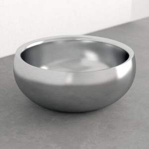 Bol de service en aluminium au design classique, adapté aux repas quotidiens et aux célébrations festives - Product Image 1