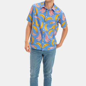 เสื้อเชิ้ตฮาวายชายหาดแขนสั้นสำหรับผู้ชายเสื้อเชิ้ตชายหาดสำหรับวันหยุดฤดูร้อนงานตามสั่ง - Product Image 4