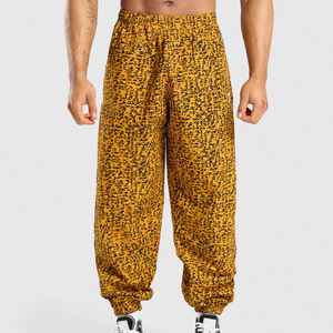 High Waist Custom <b>Joggers</b> Sweatpants for Men Solid Breathable Canvas Pants with Logo Print Dark Wash <b>Oversized</b> Pant Drawstring - Product Image 4