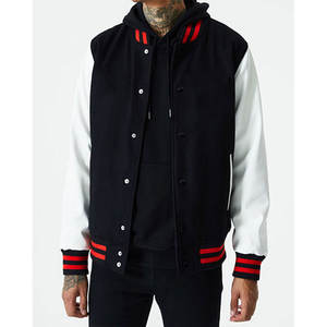 Chaqueta de Lona Varsity de Béisbol para Hombre, de Alta Calidad, Personalizada, para Invierno, para Exteriores, Universitaria, Impermeable, Reversible, con Capucha y Logotipo Frontal - Product Image 5