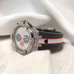 Reloj de Pulsera de Acero Inoxidable de Lujo para Hombre, Marca Moissanite Diamond, Reloj de Cuarzo Multifuncional de Lujo para Hombre, Cronógrafo - Product Image 3