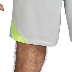 Custom <b>White</b> Sports <b>Shorts</b> for <b>Men</b> Lightweight Breathable Gym Fitness Training <b>Shorts</b> with Yellow Side Panels - Product Image 5