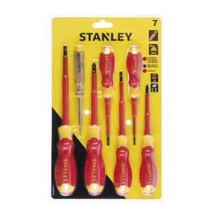 Juego de Destornilladores con Aislamiento VDE Stanley con Probador, Kit de Herramientas de 6 Piezas - Product Image 1