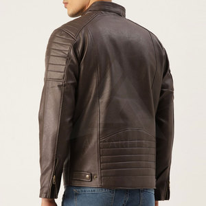 Chaqueta de cuero 2025 para hombre de talla grande, chaqueta clásica de cuero PU con cremallera para motocicleta, Otoño Invierno, tela de lona, Chaqueta corta - Product Image 3