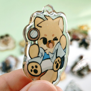 Bán buôn tùy chỉnh làm cho logo của riêng bạn đầy màu sắc nhựa Epoxy in Keychain Acrylic quyến rũ - Product Image 3