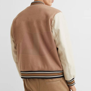 Nueva chaqueta Varsity de moda para hombre con color personalizado de alta calidad y tamaño Regular Fit Front Logo transpirable a prueba de viento - Product Image 3