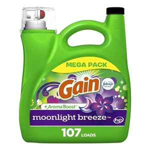 น้ำยาซักผ้า Gain + AROMA Boost, กลิ่นลมแสงจันทร์, โหลด107, 154ลอย, เขาเข้ากันได้ - Product Image 3