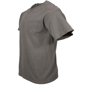 Venta al por mayor 100% Camiseta de cuello de bambú para hombres Super Fitness ropa de talla grande diseño único estampado transpirable frente temporada de verano - Product Image 6
