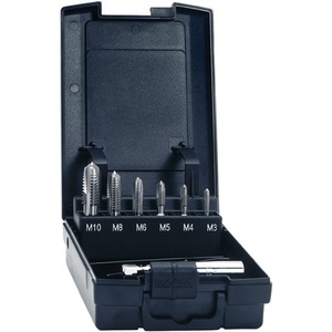 7-Piece HSSG <b>Tap</b> and <b>Die</b> Set DIN 3126 M3-M10 in Plastic EXACT Box - Product Image 1