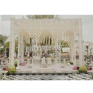 Destino al aire libre Boda Metal Jali Mandap Destino moderno Boda Metal Mandap Destino al aire libre Boda Metal Mandap - Product Image 1
