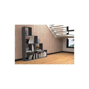 ชั้นวางหนังสืออเนกประสงค์ SCALA Modern 6 ชั้น ขนาด 163x155x27 ซม. แบบถอดประกอบได้ สำหรับห้องนั่งเล่น - Product Image 2
