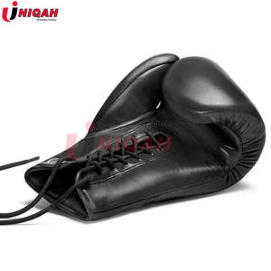 Guantes de boxeo de agarre profesionales personalizados de alta calidad de 6oz, guantes de entrenamiento ganadores de mejor rendimiento, cuero barato MMA - Product Image 3