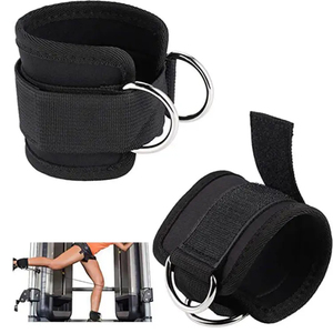 2 PCS TIRAS DE TOBILLO PARA MÁQUINAS DE CABLE ELEVACIÓN DE PESAS GIMNASIO ENTRENAMIENTO FITNESS DOBLE PUÑOS DE TOBILLO ACOLCHADOS DE NEOPRENO PARA PIERNAS, ABS - Product Image 3