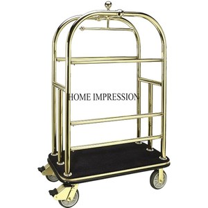 Marco hecho de metal resistente chapado en oro de alta calidad de diseñador único antiguo con portaequipajes de base de espejo con ruedas de la India - Product Image 2