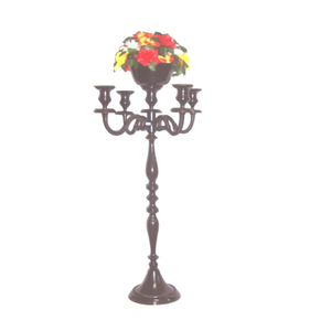 Modern Vintage Design Candelabra 4 Arms with Flower Bowl Home Decoration Hot Selling Metal New Design Royal Handmade Candelabra - Product Image 1