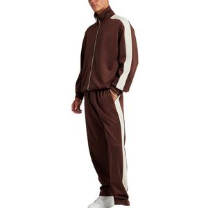 Conjunto Deportivo para Hombre, Chaqueta con Cierre y Bolsillos, Pantalones Deportivos, Personalizable, de Tela Gruesa, 2 Piezas, Informal, para Gimnasio y Entrenamiento - Product Image 1