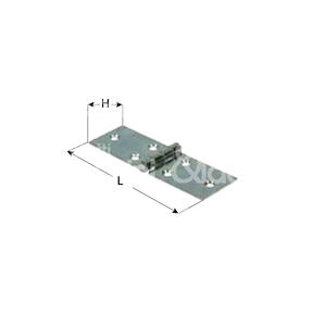 FIXED <b>PIN</b> <b>HINGE</b> Zinc plated finish - Product Image 1