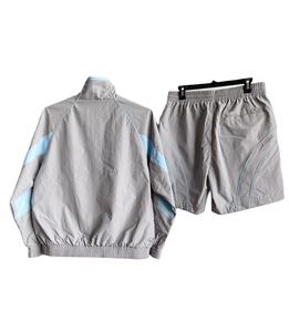 High-End Sportswear Sets Quality Nylon Windbreaker and <b>Long</b> Sleeve Jackets with Breathable <b>Shorts</b> Windproof Tracksuits - Product Image 3