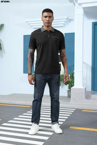 T-shirt polo Performance pour homme idéal pour travailler ou jouer Haut polo personnalisé pour homme Créez votre propre look - Product Image 3