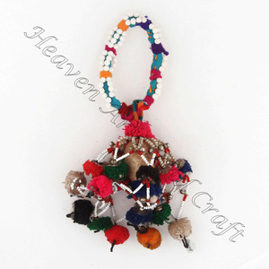 Banjara-brazalete con borlas y cuentas a mano Vintage, brazalete bohemio, Tribal, raro - Product Image 1