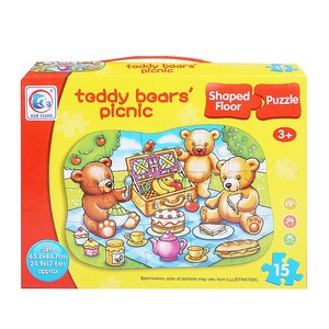 ตัวต่อจิ๊กซอว์ปิกนิกของเท็ดดี้แบร์ 15 ชิ้น สำหรับเด็ก - Product Image 1
