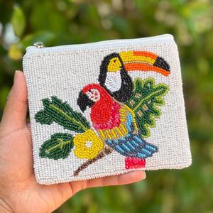 <b>Colorful</b> Beaded Embroidery Coin Pouch For Fashion Use Custom Size Beaded Embroidery Coin Purse With Lining by glowin fashion - Product Image 6