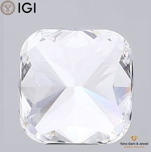 Diamant de laboratoire CVD de 6,50 carats, taille coussin carrée, couleur E, clarté VVS2, certifié IGI, idéal pour les bijoux de mariée personnalisés - Product Image 4