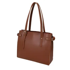 กระเป๋าโท้ทสีน้ำตาลสำหรับผู้หญิง - Product Image 1