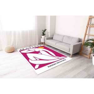 Tapis silhouette femme Matisse : reproduction d'art moderne, tapis imprimé, tapis fin non tissé - Product Image 4