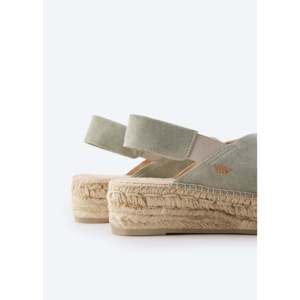 Piattaforme Espadrille in pelle scamosciata scarpe comode da passeggio con plateau alto - Product Image 5